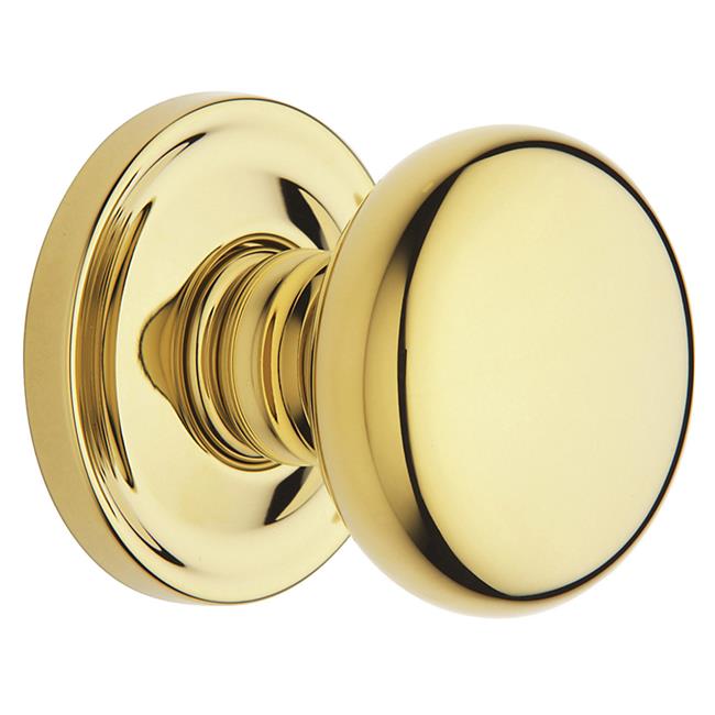 Baldwin Left Handed Non-Turning One-Sided Dummy Door Knob - Lifetime Polished Brass - 5015003IDM - *Tools Hardware &