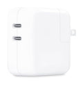 Apple - 35W Dual USB-C Port Power Adapter - White