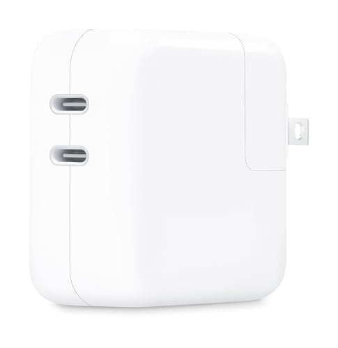 Apple - 35W Dual USB-C Port Power Adapter - White