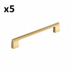 Scratch 5 x Amerock BP55489 Riva 8-13/16 Inch Center to Center Handle Cabinet Pull Champagne Bronze Cabinet Hardware Pulls Handle