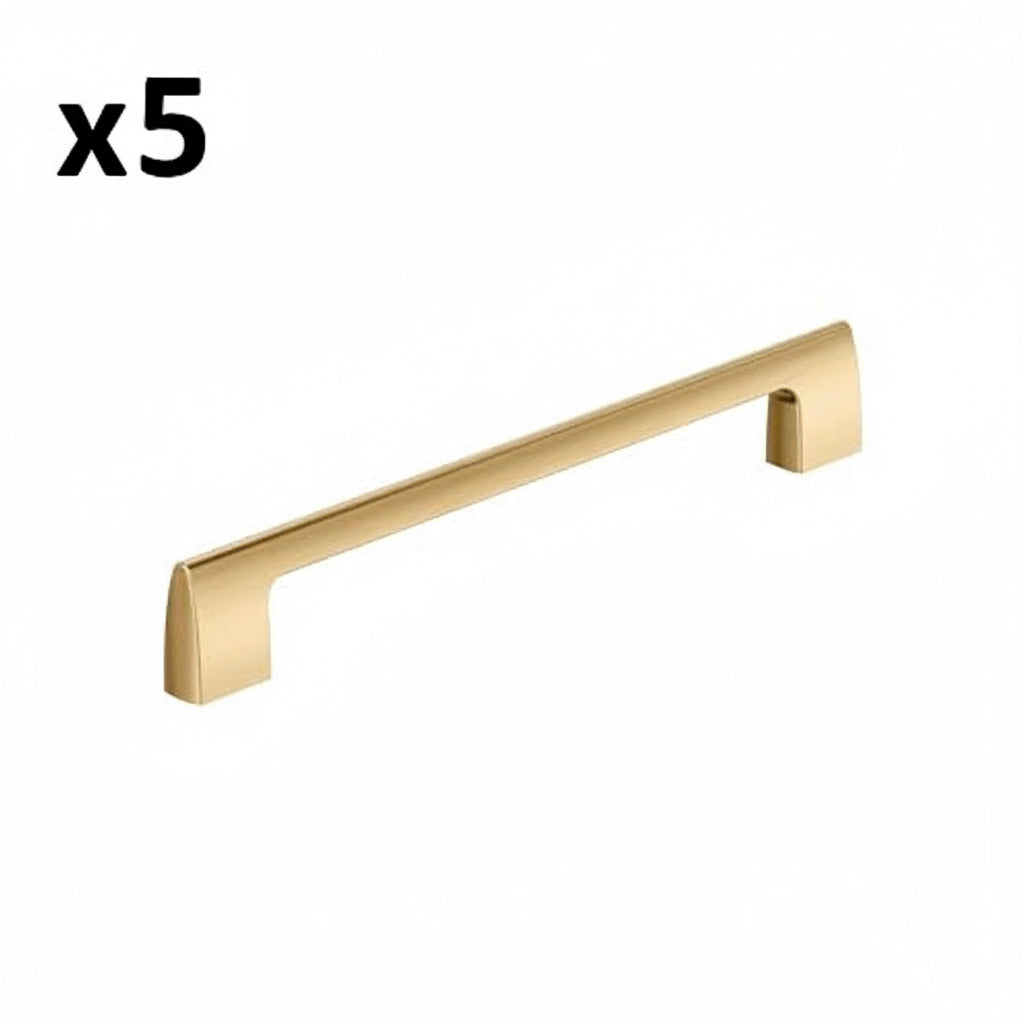 Scratch 5 x Amerock BP55489 Riva 8-13/16 Inch Center to Center Handle Cabinet Pull Champagne Bronze Cabinet Hardware Pulls Handle