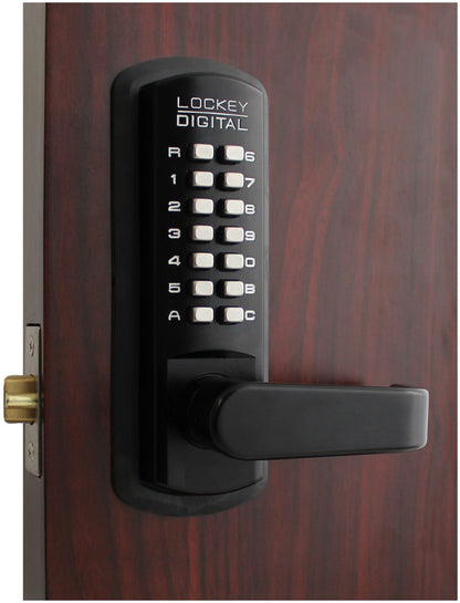 Lockey 3835JBMG Lockey 3835 3000 Series Keyless Entry Single Combination Mechanical Lever Set with Optional Passage Function