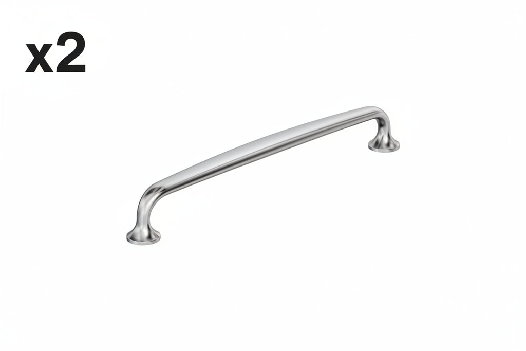 2 x Renown 8-13/16 in. (224mm) Center-to-Center Polished Chrome Arch Cabinet Pull