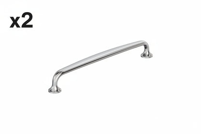 2 x Renown 8-13/16 in. (224mm) Center-to-Center Polished Chrome Arch Cabinet Pull