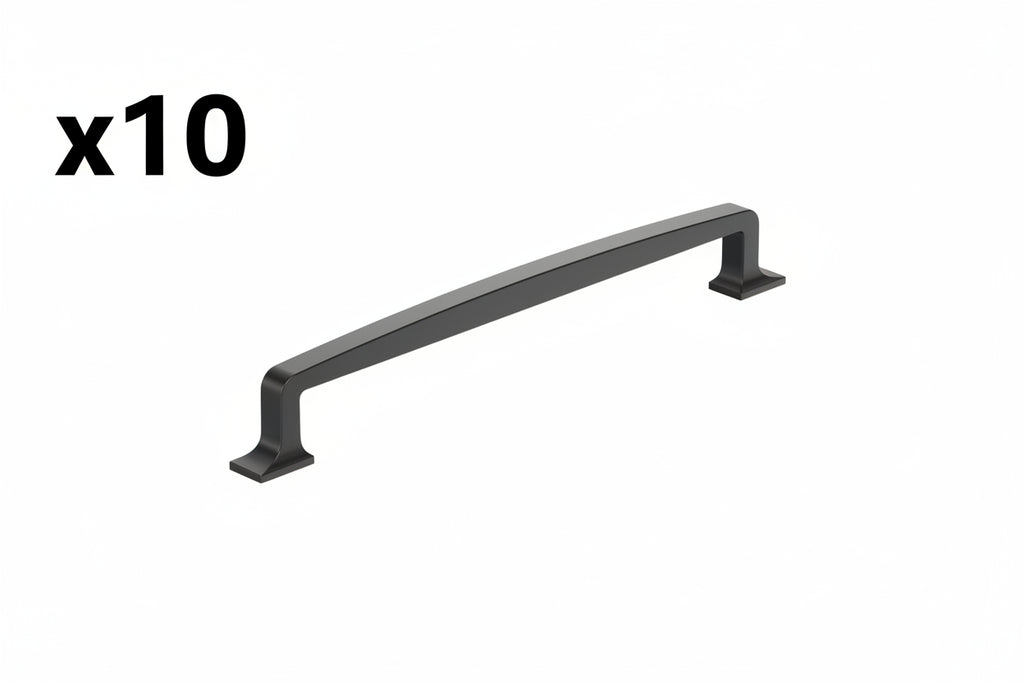 10 x Westerly 8-13/16 Inch 224mm Center-to-Center Black Bronze Cabinet Pull