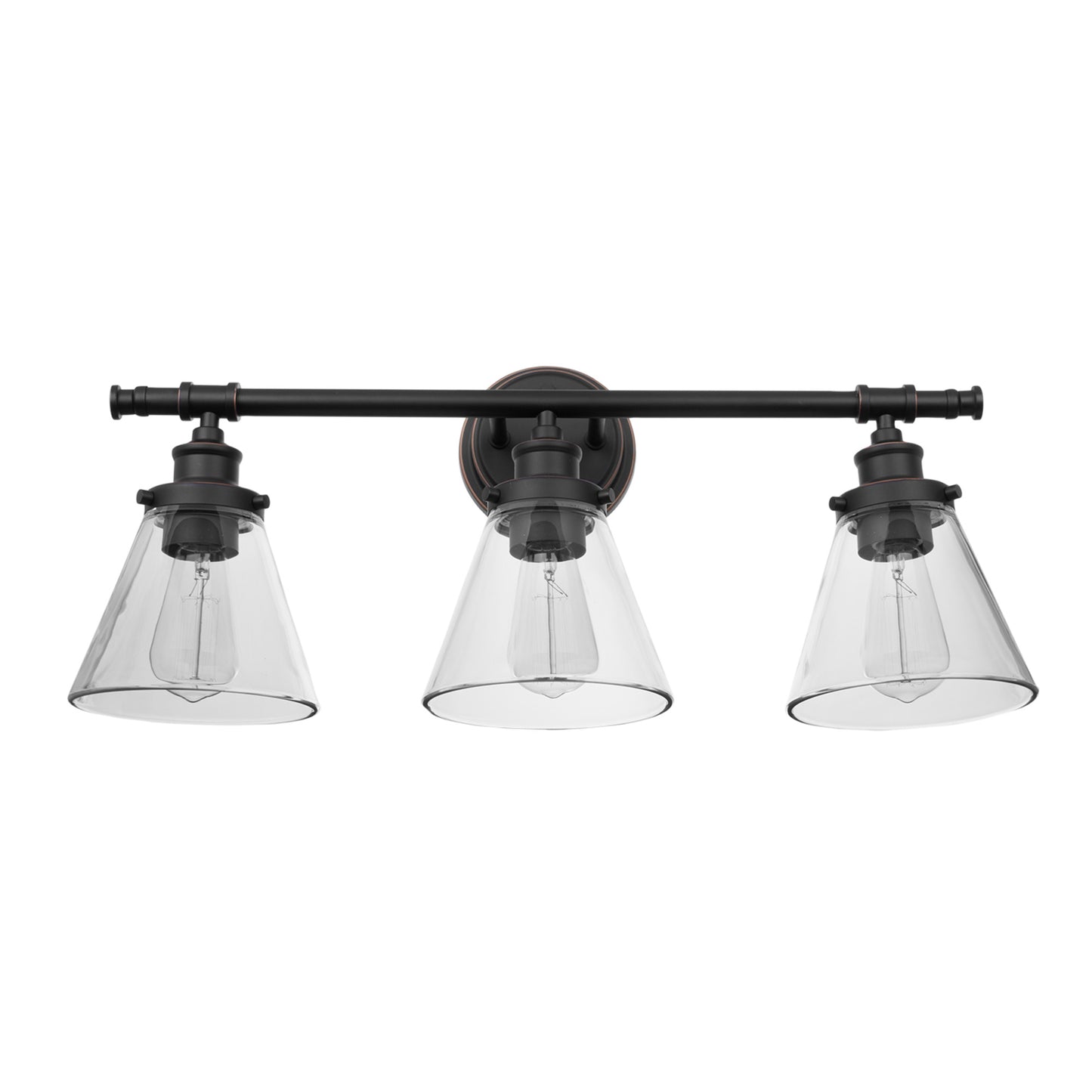 Globe Electric 51411 Parker 3 Light 25’’ Wide Bathroom Vanity Light Oil Rubbed Bronze - *Lighting & Electrical
