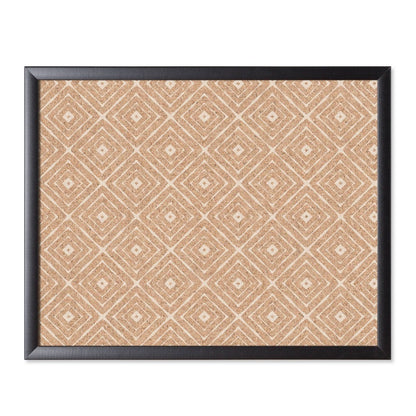 U Brands Fashion Cork Bulletin Board, Black Frame, 16"H X 20"W (2883U00-01)