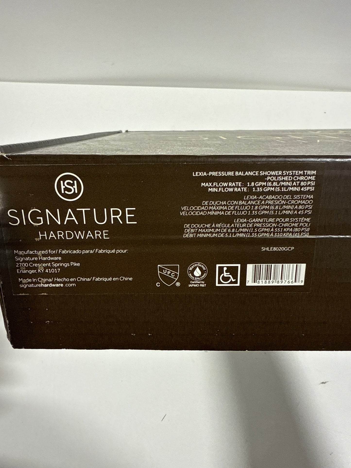 Signature Hardware 483905 Lexia Pressure Balance Shower Set - Less Rough in Chrome Showers Shower Only Pressure Balanced