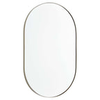 Quorum International 15-2032 Capsule 20" W X 32" H Modern Oval Metal Framed Bathroom Wall Mirror Silver
