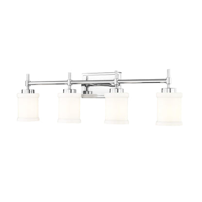 Z-Lite 622-4V-CH Cadoc 4 Light 31.5 Inch Chrome Bath Vanity Light Wall Light