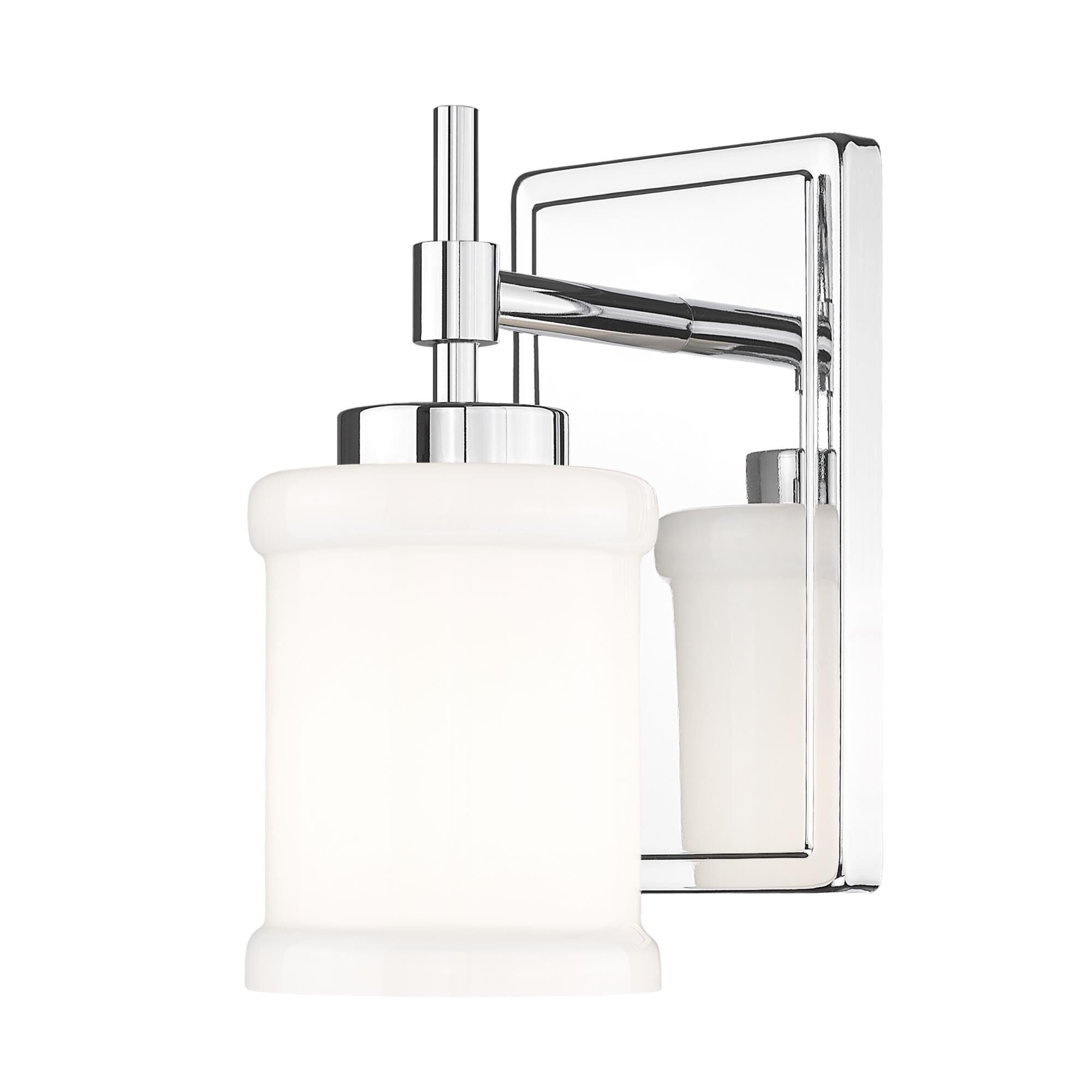 Z-Lite 622-1S Cadoc 9" Tall Bathroom Sconce Chrome Indoor Lighting Bathroom Fixtures Bathroom Sconce