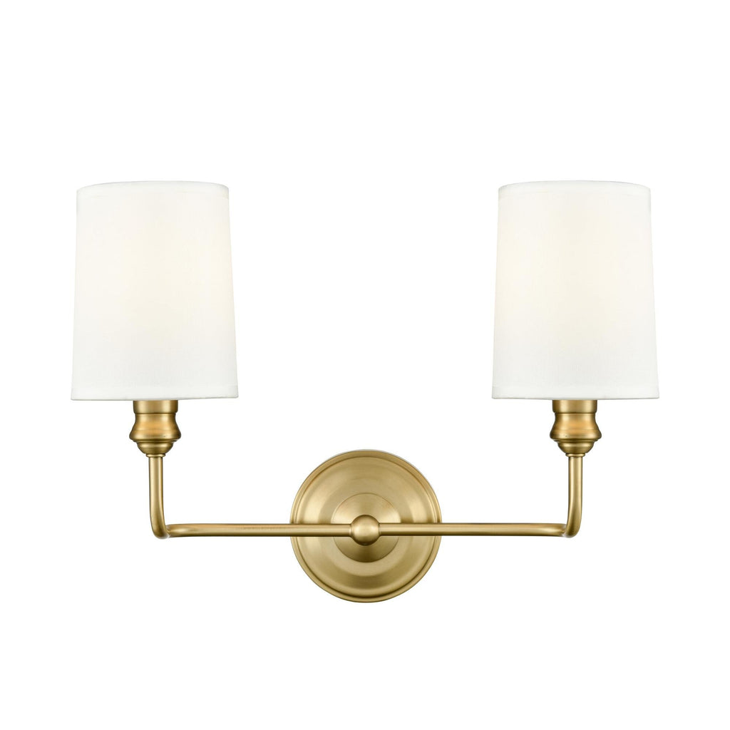 Millennium Lighting 99802 Leena 2 Light 16" Wide Vanity Light Vintage Brass Indoor Lighting Bathroom Fixtures Vanity Light