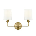 Millennium Lighting 99802 Leena 2 Light 16" Wide Vanity Light Vintage Brass Indoor Lighting Bathroom Fixtures Vanity Light