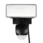Globe Security Light,LED Lamp,Daylight,1200 Lumens,4000 K Color Temp,Plastic Fixture,Black Fixture