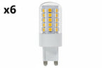 6 x 40-Watt Equivalent T4 Dimmable G9 Bi-Pin LED Light Bulb, Warm White 3000K