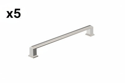 5 x Appoint 8-13/16 in. (224mm) Center-to-Center Polished Nickel Bar Cabinet Pull