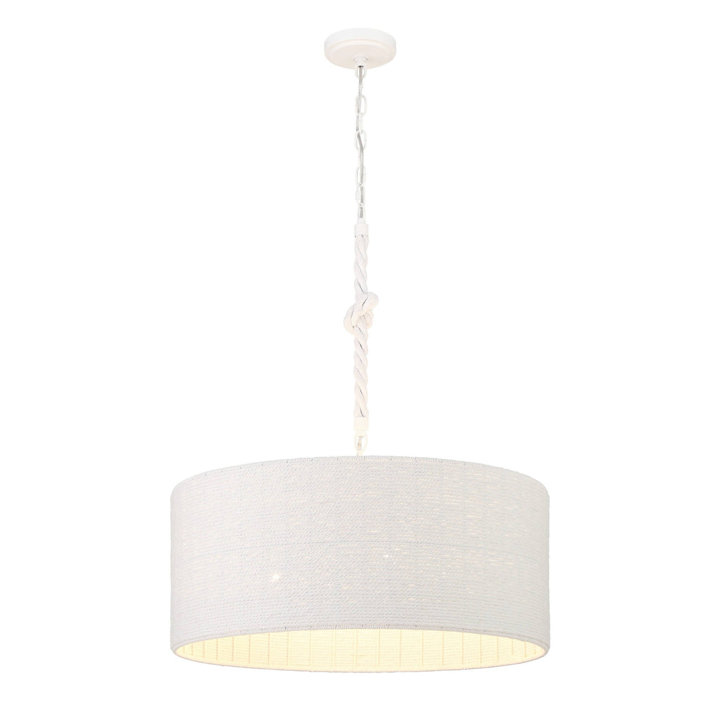 Minka Lavery 1805 Lodelle 4 Light 24" Wide Pendant Matte White Indoor Lighting Pendants