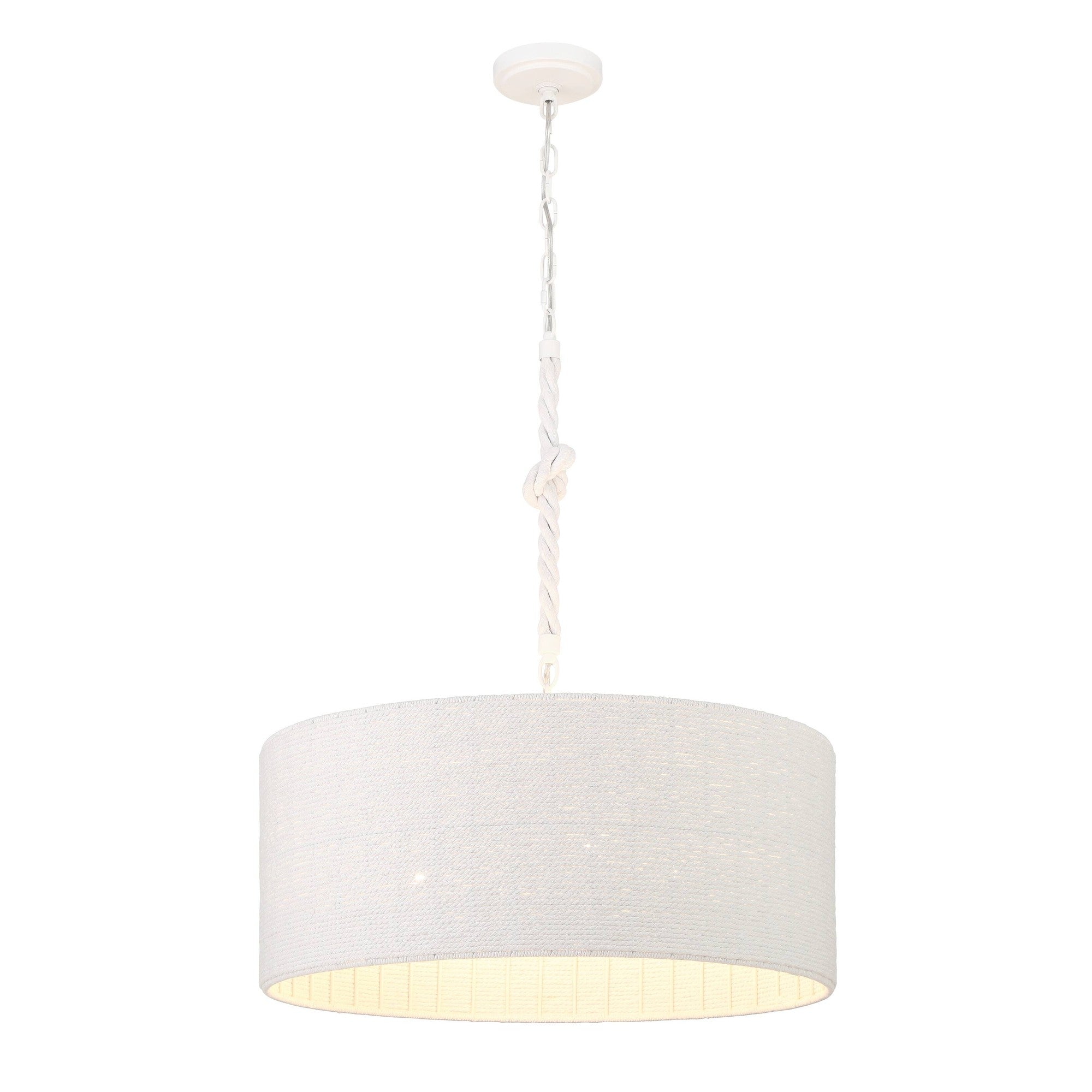 Minka Lavery 1805 Lodelle 4 Light 24" Wide Pendant Matte White Indoor Lighting Pendants