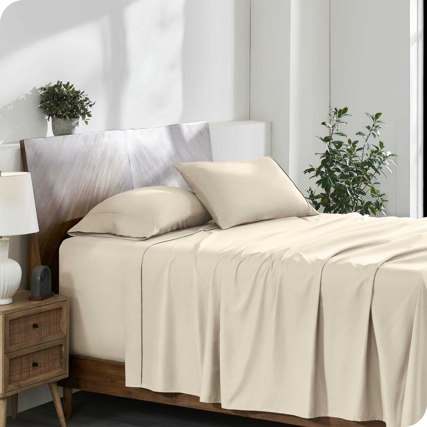 Bare Home Twin Sheet Set -Soft Microfiber - 22" Deep Pockets - College Dorm Size - Luxury 1800 Ultra