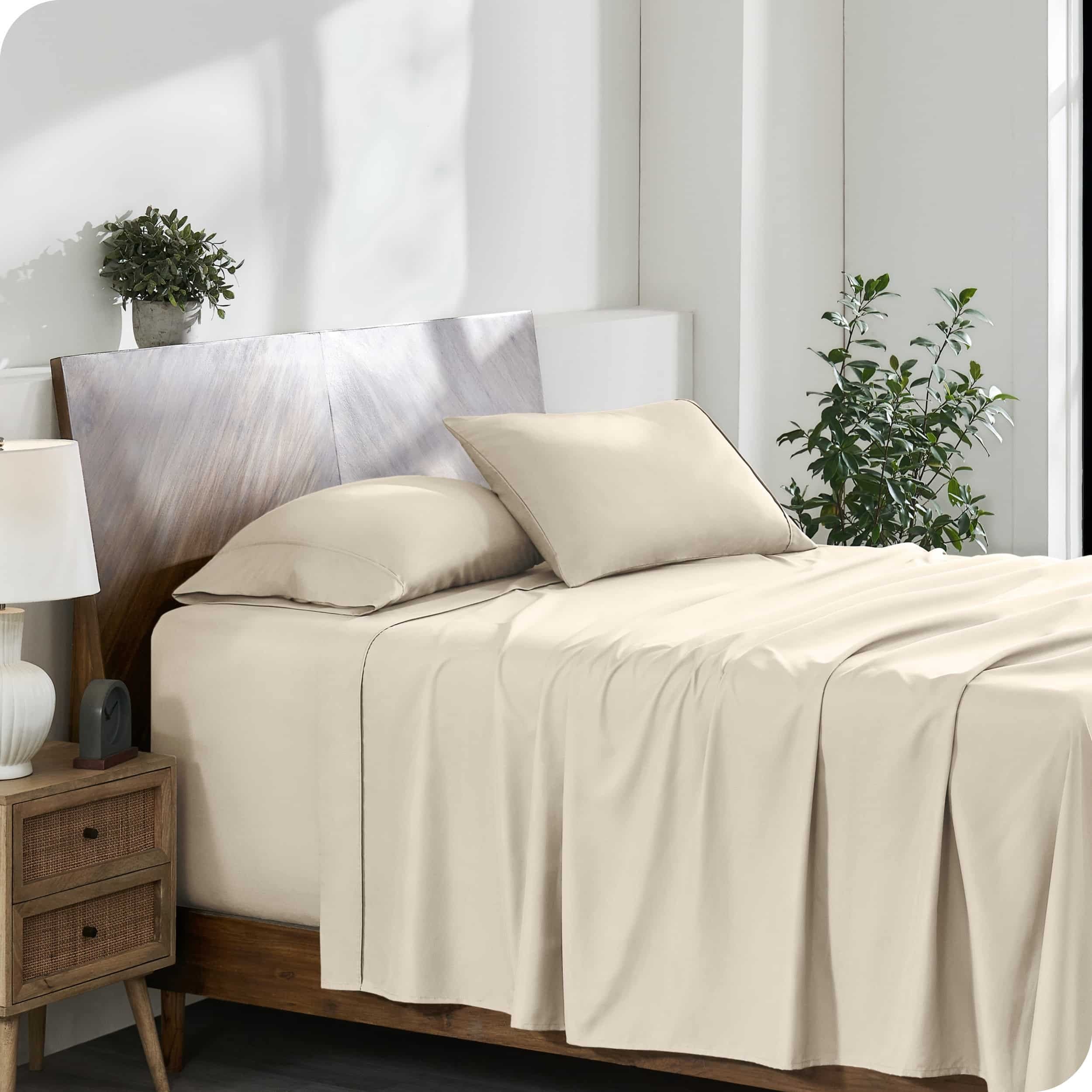 Bare Home Twin Sheet Set -Soft Microfiber - 22" Deep Pockets - Luxury 1800 Ultra