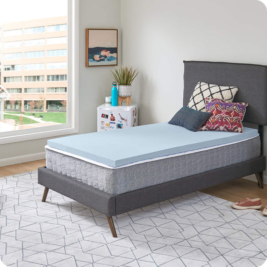 Sealy Dreamlife Twin XL 2" Topper No Cover: Memory Foam, Jacquard, Machine Washable, Dorm Essential