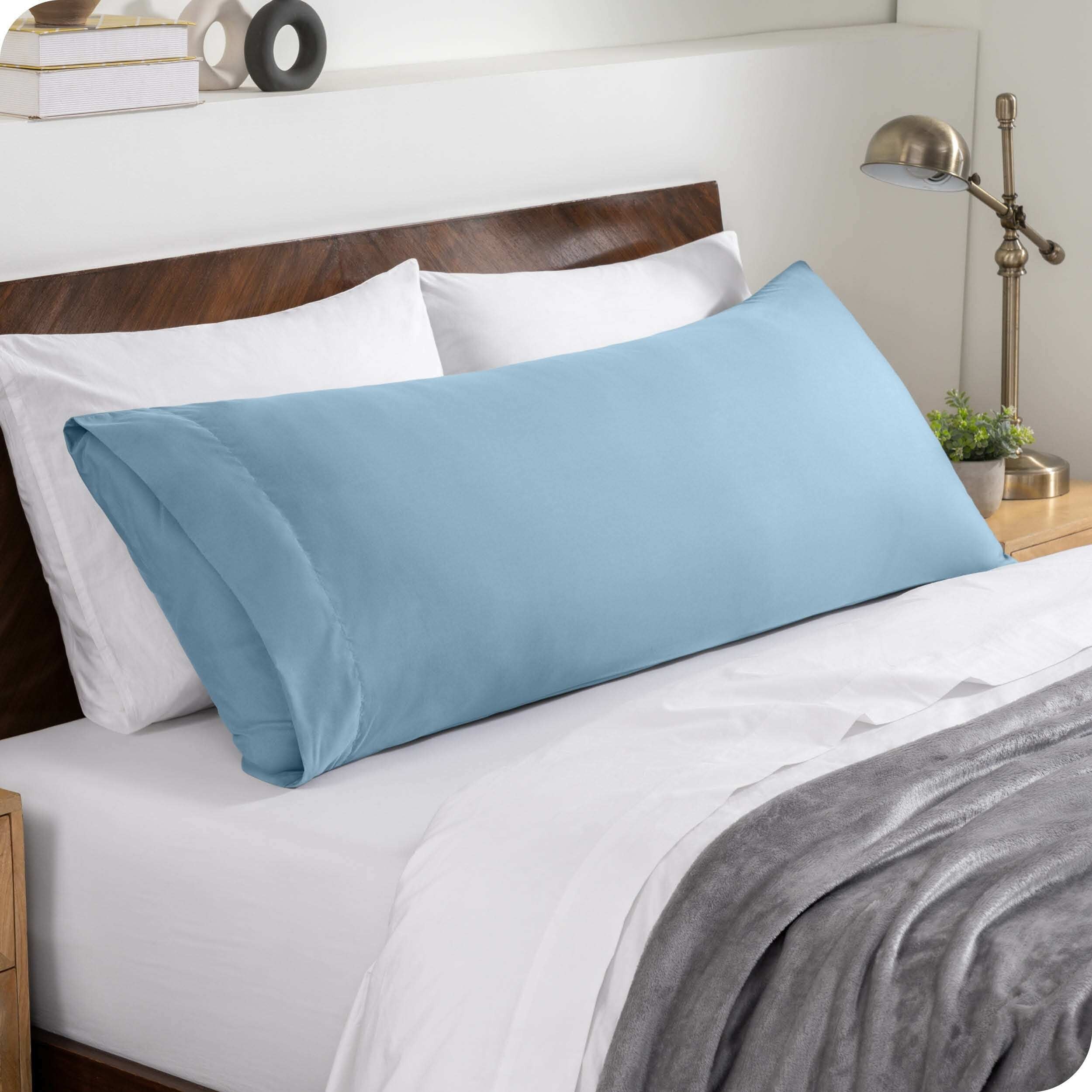 Bare Home Microfiber Envelope Pillowcases - Light Blue