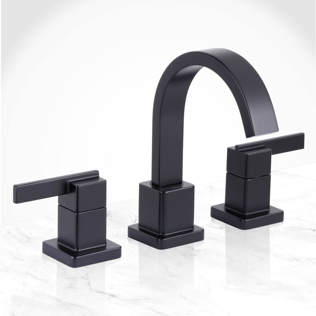 See Desc Miseno Mno441l 1.2 GPM Widespread Bathroom Faucet - Black