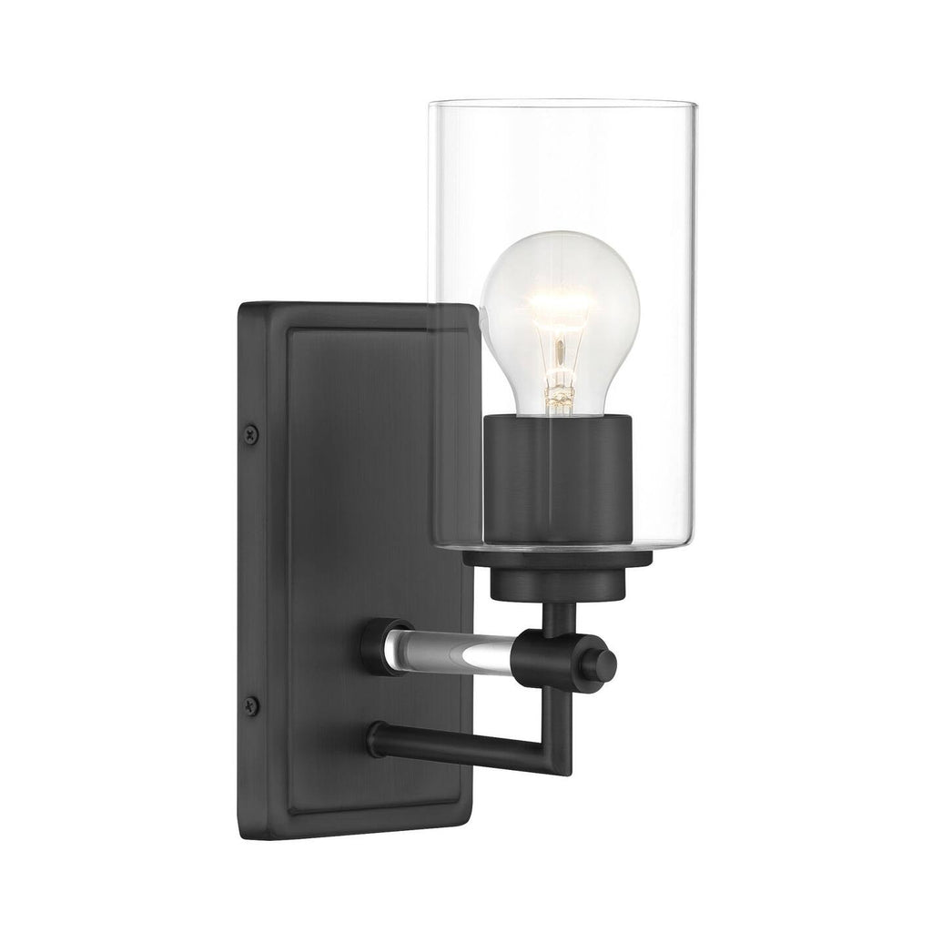 Minka Lavery 2641 Binsly 1 Light 11 Tall Bathroom Sconce - Coal