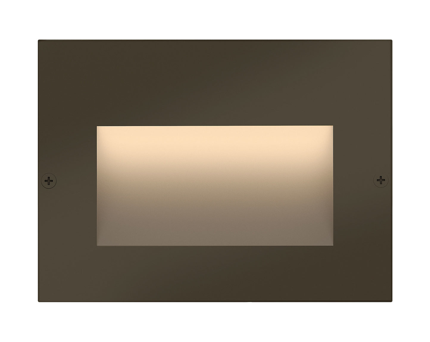 Hinkley Landscape Taper 1563BZ Horizontal 12v Step Light, Low-Voltage Integrated LED, Recessed Mount, Safe Wet Conditions, Wiring Kit Included, Bronze Finish