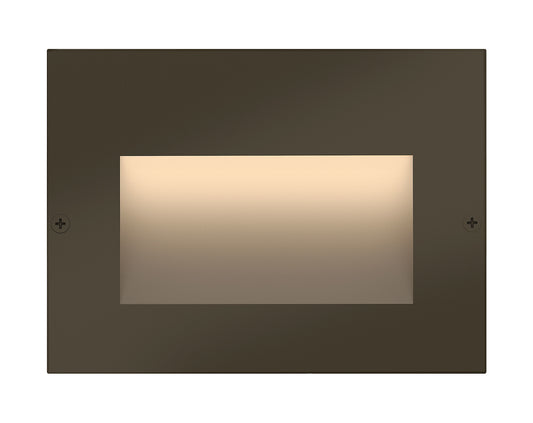 Hinkley Landscape Taper 1563BZ Horizontal 12v Step Light, Low-Voltage Integrated LED, Recessed Mount, Safe for Wet Conditions, Wiring Kit Included, Bronze Finish