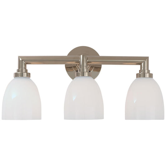 Visual Comfort Signature Collection Chapman & Myers Wilton 21 Inch 3 Light Bath Vanity Light Wilton - SL 2843PN-WG - Transitional