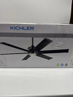 Used Kichler 60 Kichler Szeplo II Bronze Wet LED Ceiling Fan with Wall Control