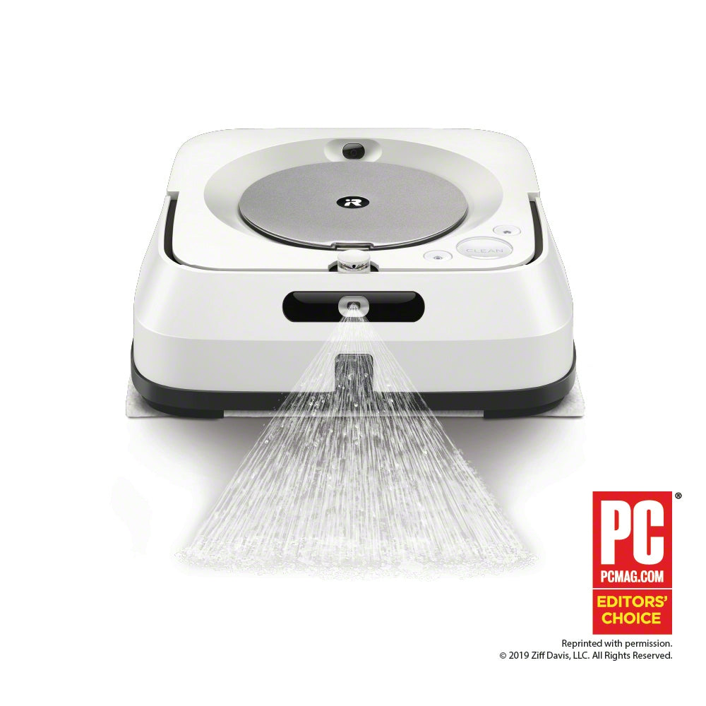 IRobot - Braava Jet M6 Wi-Fi Connected Robot Mop - White - *Vacuums & Carpet Cleaners