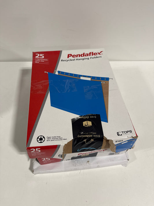 Pendaflex Recycled Hanging Folders, Letter Size, Blue and Frame
