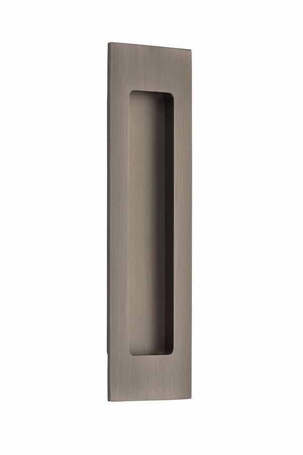 Emtek 220307 Modern Rectangular 7 Inch Tall Rectangular Flush Door Pull Pewter