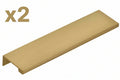 2 x Emtek 87120 Modern Edge 6 Center to Center Finger Cabinet Pull from the Contemporary - *Tools Hardware & Misc