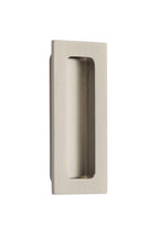 Emtek 220304 Modern Rectangular 4 Inch Tall Rectangular Flush Door Pull Satin Nickel