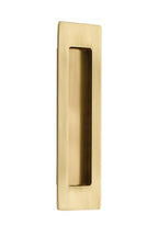 Emtek 220307 Modern Rectangular 7 Inch Tall Rectangular Flush Door Pull French Antique