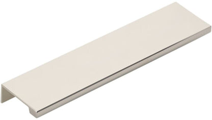 Emtek 87120 Modern Edge 6 Inch Center to Center Finger Cabinet Pull from the Contemporary Collection Polished Nickel