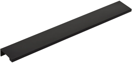 Emtek 87150 Modern Edge 12 Center to Center Finger Cabinet Pull from the Contemporary