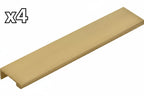 4 x Emtek 87130 Modern Edge 8 Inch Center to Center Finger Cabinet Pull