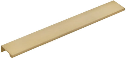 Emtek 87150 Modern Edge 12 Center to Center Finger Cabinet Pull from the Contemporary