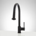 Signature Hardware 951732-S Ridgeway 1.75 GPM Single Hole Pull Down Touchless Kitchen Faucet Matte Black