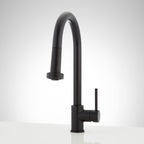 Signature Hardware 951732-S Ridgeway 1.75 GPM Single Hole Pull Down Touchless Kitchen Faucet Matte Black