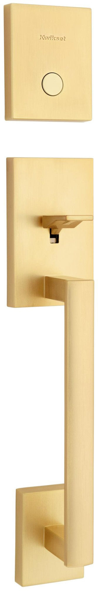 Kwikset 819Sce-Lip San Clemente Dummy Handleset Exterior Only - Brass