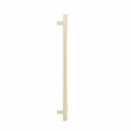 Emtek 84171.RCB.KN Knurled 18 Inch Center to Center Bar Appliance Pull with Rectangular Bar Stem from the SELECT Collection Satin Brass / Satin Brass