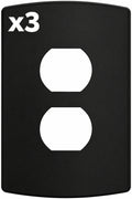 3 x Franklin Brass W42466K-CP Soft Modern Single Duplex Outlet