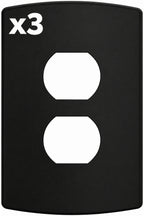 3 x Franklin Brass W42466K-CP Soft Modern Single Duplex Outlet