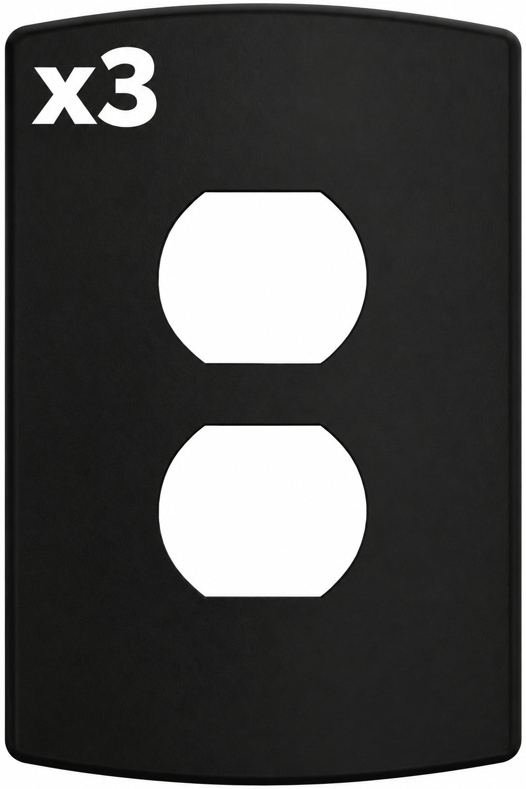 3 x Franklin Brass W42466K-CP Soft Modern Single Duplex Outlet