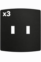 3 x Franklin Brass W42468K-CP Soft Modern Double Toggle Switch Outlet